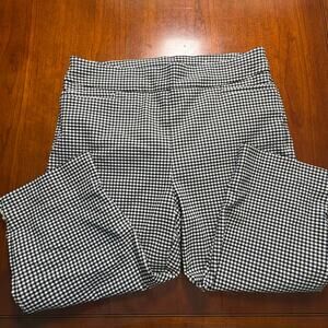 Chico's Black and White Plaid Capris Size 1.5